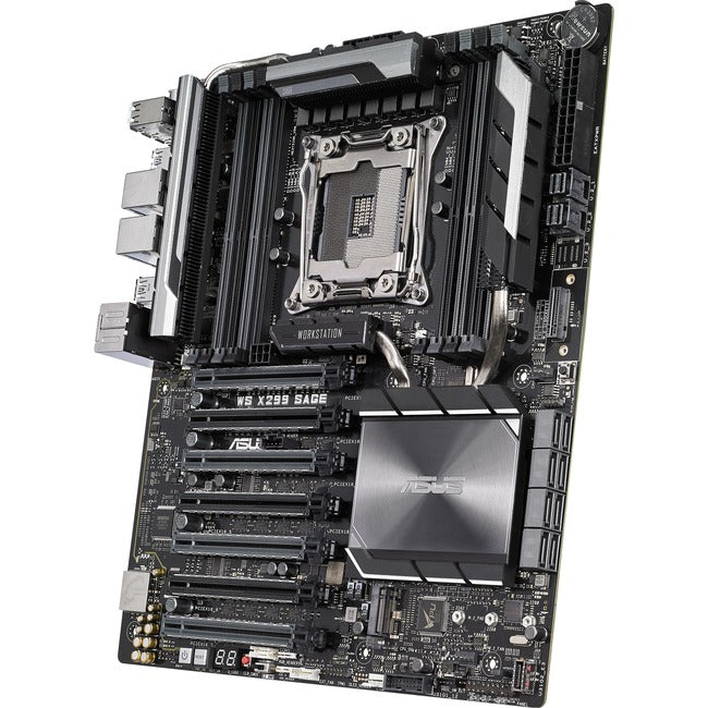 Asus WS X299 SAGE Workstation Motherboard - Intel X299 Chipset - Socket R4 LGA-2066 - Intel Optane Memory Ready - SSI CEB Asus WS X299 SAGE Workstation Motherboard - Intel X299 Chipset - Socket R4 LGA-2066 - Intel Optane Memory Ready - SSI CEB